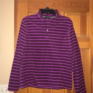 Women’s Lands End pullover fleece-MED